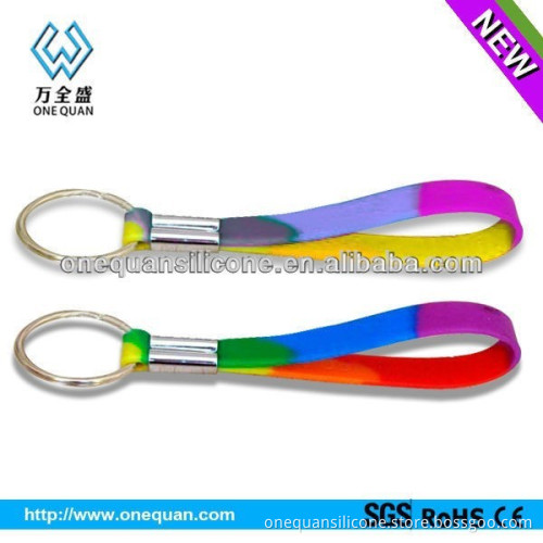 2015 hot selling customize cute design silicone rubber key chain wholesale